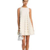 Women's Sleeveless Mini Skirt With A Wavy Hem