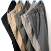 Pure Cotton Men's Casual Pants 2025 Spring And Autum New Middle-Aged Pants Men's Business Casual Straight Cargo Pants Men