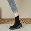 Retro Round-toe Chunky-heel Versatile Womens Shoes