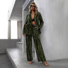 Women's Casual Top And Pants Set