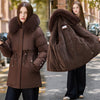 Fitted Slimming Down Cotton-padded Coat For Women