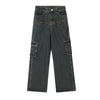 Fashion Denim Multi-pocket Cargo Pants Men