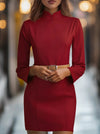2026 New European And American Cross-Border Fashion Elegant White Stand-Collar Dress For Amazon Independent Stores